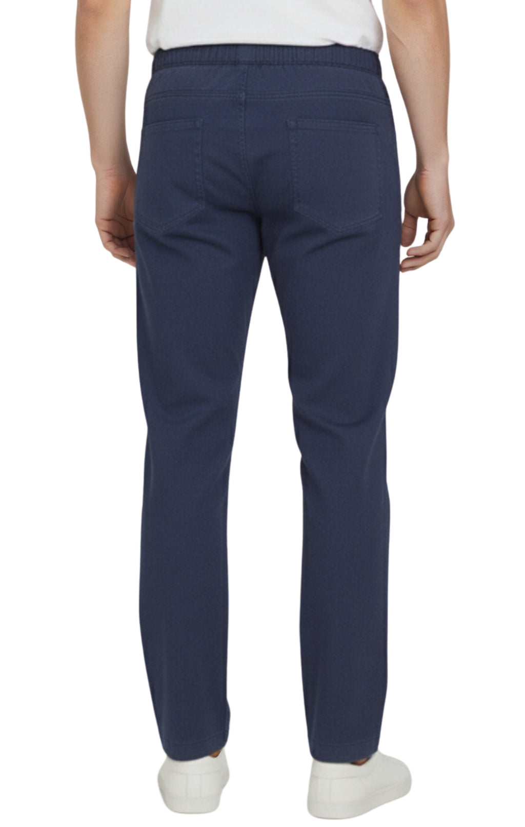 Men’s Lightweight Casual Elastic Waist Pull-On Jeans – Denim & Twill Pants with Easy Fit