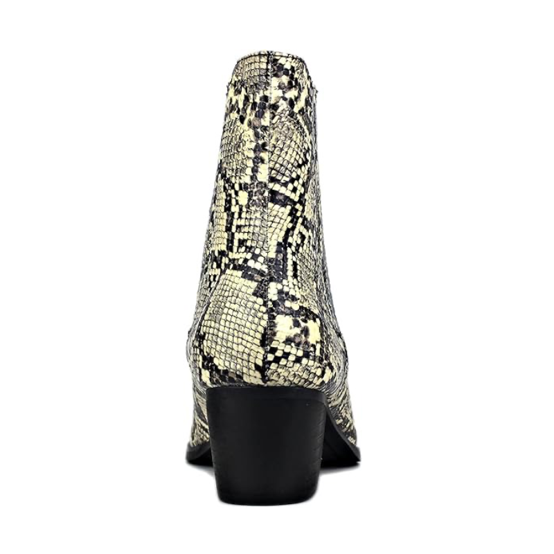 Chelsea Leather Snake skin Boots